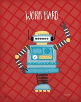 Work Bot Framed Print