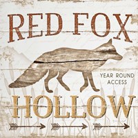 Red Fox Hoolow Fine Art Print