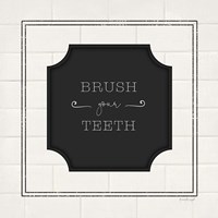 Brush Your Teeth Framed Print