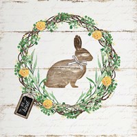 Spring Wreath I Framed Print