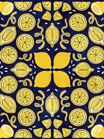 Otomi Lemon Navy Crop Fine Art Print