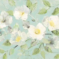 Fading Spring Blue - Bright White Crop Fine Art Print