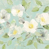 Fading Spring Blue - Bright White Crop Fine Art Print