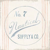 Floursack Nautical IX Framed Print