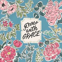 Live in Bloom IV Blue Fine Art Print