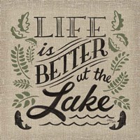 Lake Life I Color Framed Print