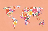 Bright World - No Words Peach Fine Art Print