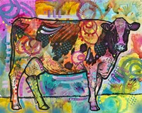 Cow - Mooove Over Rover Fine Art Print