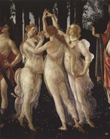 La Primavera (Spring) Detail of Three Graces Fine Art Print