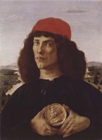 Portrait of a Man with a Medal of Cosimo the Elder Fine Art Print