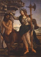 Pallas Athena and the Centaur, 1482 Fine Art Print