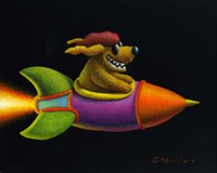 Rocket Dog Fine Art Print