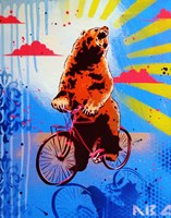 Bear Back Rider Fine Art Print