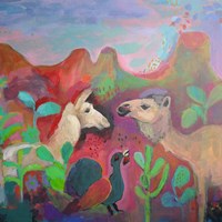 The Camel and the Llama Fine Art Print