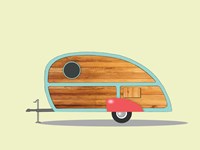 Teardrop Camper Fine Art Print