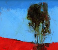 Cyan and Red Fine Art Print