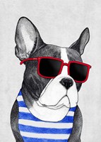 Frenchie Summer Style Fine Art Print