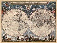 Nova et Accuratissima Totius Terrarum Orbis Tabula Fine Art Print