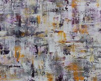 Gold Purple Grey Abstract Fine Art Print