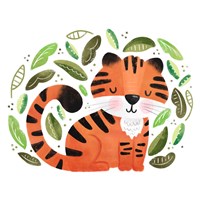 Safari Cuties Tiger Framed Print