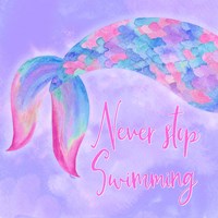 Mermaid Life II Pink/Purple Fine Art Print