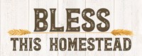 Farm Life Panel Bless this Homestead Fine Art Print
