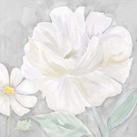 Peaceful Repose Floral on Gray IV Fine Art Print