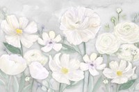 Peaceful Repose Gray Floral Landscape Fine Art Print