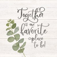 Natural Inspiration Together square Fine Art Print