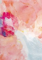 Abstract Turquoise Pink No. 2 Framed Print