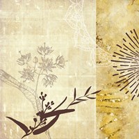 Golden Henna Breeze 1 Fine Art Print