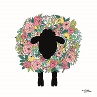 Floral Sheep Fine Art Print
