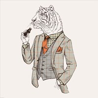 Tiger-man Fine Art Print