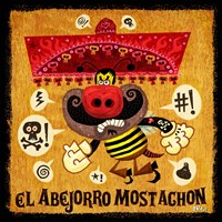 Abejorro Mostachon Fine Art Print