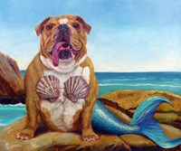 Mermaid Dog Fine Art Print