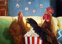 Popcorn Chickens Fine Art Print