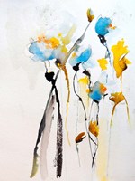 Blue Flowers II Fine Art Print