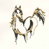 Golden Horse VII Framed Print