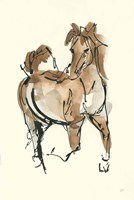 Sketchy Horse V Framed Print