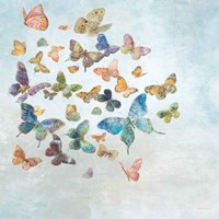 Beautiful Butterflies v3 Sq Light Framed Print