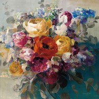 Fall Bouquet Orange Rose Fine Art Print