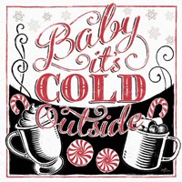 Merry Little Christmas BWR Fine Art Print