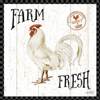 Free Range Fresh III Checker Border Fine Art Print