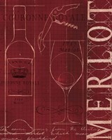 Wine Blueprint II Fine Art Print