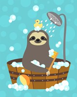 Bathing Sloth Fine Art Print