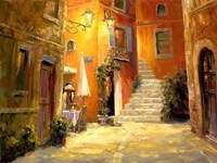 Lighted Alley Fine Art Print