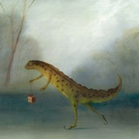 The Yuletide Newt Fine Art Print