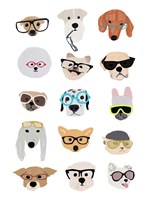 Dogs with Glasses Fine Art Print