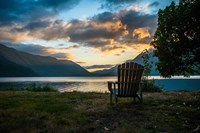 Crescent Lake Chair Fine Art Print