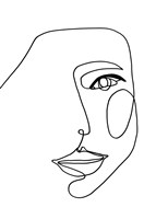Face Line 1 Fine Art Print